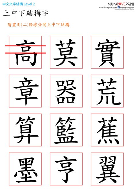 上角結構字|中文字結構知識